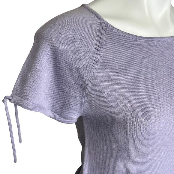 Y2K Haggar boxy baby doll knit blouse shirt light purple size medium - Picture 4 of 6